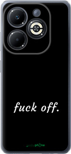 Силиконовый чехол Fuck off для Infinix Smart 8 Plus - 4731u-3677 изображение 