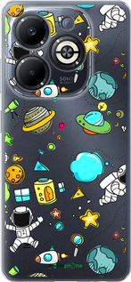 Силіконовий чехол Космос для Infinix Smart 8 Plus - 4735u-3677 изображение 