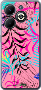 Силиконовый чехол Растительный узор 2 для Infinix Smart 8 Plus - 4740u-3677 изображение 