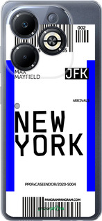 Силиконовый чехол New York для Infinix Smart 8 Plus - 4861u-3677 изображение 