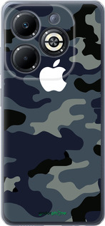 Силиконовый чехол Камуфляж 1 для Infinix Smart 8 Plus - 4897u-3677 изображение 