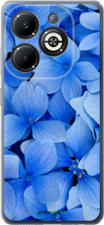Силіконовий чехол Сині квіти для Infinix Smart 8 Plus - 526u-3677 изображение 