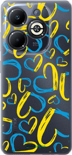 Силиконовый чехол Сердца UA для Infinix Smart 8 Plus - 5292u-3677 изображение 
