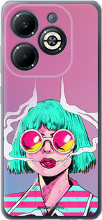 Силиконовый чехол Поп арт девушка для Infinix Smart 8 Plus - 5378u-3677 изображение 