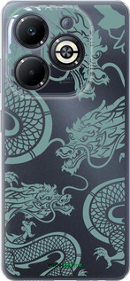 Силиконовый чехол Дракон для Infinix Smart 8 Plus - 5476u-3677 изображение 