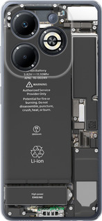 Силиконовый чехол Детали смартфона для Infinix Smart 8 Plus - 5487u-3677 изображение 