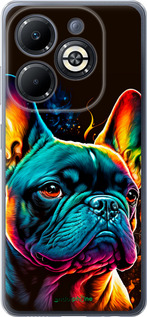 Силиконовый чехол Яркий бульдог для Infinix Smart 8 Plus - 5547u-3677 изображение 