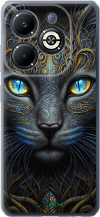 Силиконовый чехол Кошка для Infinix Smart 8 Plus - 5548u-3677 изображение 