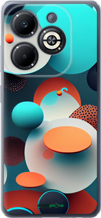 Силиконовый чехол Горошек абстракция для Infinix Smart 8 Plus - 5608u-3677 изображение 