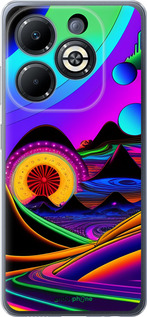 Силиконовый чехол Абстракция v3 для Infinix Smart 8 Plus - 5620u-3677 изображение 