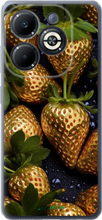 Силіконовий чехол Золота полуниця для Infinix Smart 8 Plus - 5637u-3677 изображение 