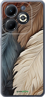 Силіконовий чехол Листя в стилі бохо для Infinix Smart 8 Plus - 5643u-3677 изображение 