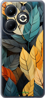 Силіконовий чехол Кольорове листя для Infinix Smart 8 Plus - 5644u-3677 изображение 