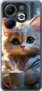 Силиконовый чехол White cat для Infinix Smart 8 Plus - 5646u-3677 изображение 