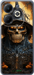 Силиконовый чехол Череп 2 для Infinix Smart 8 Plus - 5652u-3677 изображение 