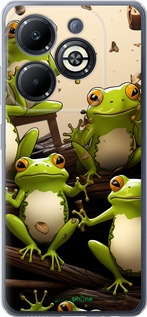 Силиконовый чехол Жабки для Infinix Smart 8 Plus - 5656u-3677 изображение 