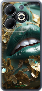 Силиконовый чехол Губы 2 для Infinix Smart 8 Plus - 5667u-3677 изображение 