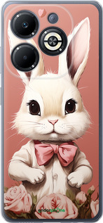 Силиконовый чехол Зайчик для Infinix Smart 8 Plus - 5669u-3677 изображение 