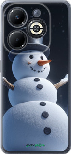 Силиконовый чехол Снеговик для Infinix Smart 8 Plus - 5826u-3677 изображение 