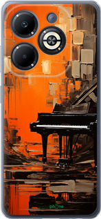 Силиконовый чехол Чехол для телефона Оранжевый Рояль для Infinix Smart 8 Plus - 5937u-3677 изображение 