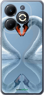 Силиконовый чехол Лебеди для Infinix Smart 8 Plus - 6007u-3677 изображение 