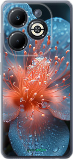 Силиконовый чехол Роса на цветке для Infinix Smart 8 Plus - 6039u-3677 изображение 