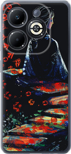 Силіконовий чехол Мрійлива дівчина для Infinix Smart 8 Plus - 6042u-3677 изображение 