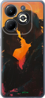 Силиконовый чехол Любовь на полотне для Infinix Smart 8 Plus - 6067u-3677 изображение 