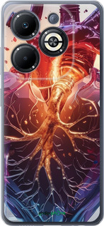 Силиконовый чехол Crystal Heart для Infinix Smart 8 Plus - 6070u-3677 изображение 