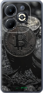 Силіконовий чехол Black Bitcoin для Infinix Smart 8 Plus - 6090u-3677 изображение 
