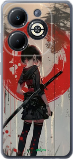 Силиконовый чехол Сумерки воина: Танец с катаной для Infinix Smart 8 Plus - 6123u-3677 изображение 