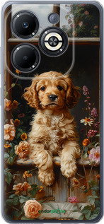 Силиконовый чехол Щенок cocker spaniel для Infinix Smart 8 Plus - 6136u-3677 изображение 