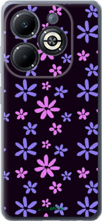 Силиконовый чехол с  цветами для Infinix Smart 8 Plus - 6258u-3677 изображение 