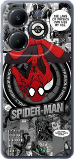 Силиконовый чехол Человек паук для Infinix Smart 8 Plus - 6279u-3677 изображение 