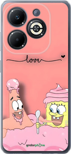 Силиконовый чехол Спанч Боб для Infinix Smart 8 Plus - 6282u-3677 изображение 