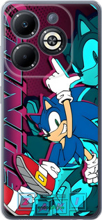 Силиконовый чехол Соник для Infinix Smart 8 Plus - 6284u-3677 изображение 