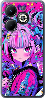 Силиконовый чехол Аниме милаха для Infinix Smart 8 Plus - 6314u-3677 изображение 