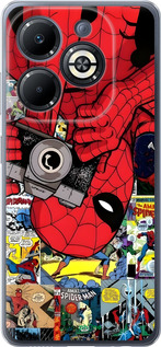 Силиконовый чехол Человек паук 2 для Infinix Smart 8 Plus - 6333u-3677 изображение 