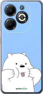 Силіконовий чехол Милий ведмедик для Infinix Smart 8 Plus - 6357u-3677 изображение 