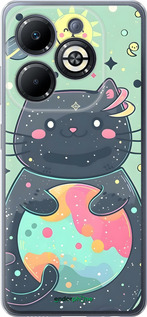 Силиконовый чехол Милый котик для Infinix Smart 8 Plus - 6364u-3677 изображение 