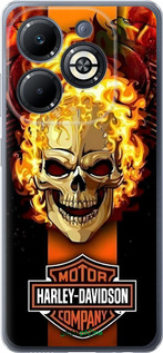 Силиконовый чехол Харлей девидсон для Infinix Smart 8 Plus - 6370u-3677 изображение 