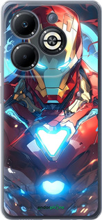 Силиконовый чехол Железный человек для Infinix Smart 8 Plus - 6372u-3677 изображение 
