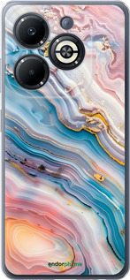 Силиконовый чехол Мрамор красивый для Infinix Smart 8 Plus - 6376u-3677 изображение 