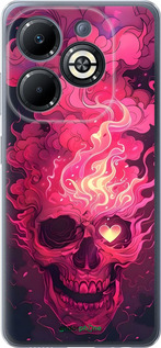 Силиконовый чехол Череп арт для Infinix Smart 8 Plus - 6385u-3677 изображение 