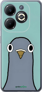 Силиконовый чехол Голубь для Infinix Smart 8 Plus - 6388u-3677 изображение 