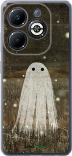 Силиконовый чехол Привидение и светлячки для Infinix Smart 8 Plus - 6406u-3677 изображение 