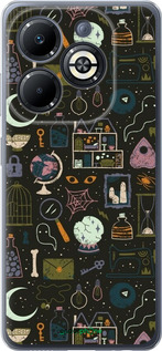 Силиконовый чехол Колдовской принт для Infinix Smart 8 Plus - 6425u-3677 изображение 