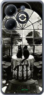 Силиконовый чехол Череп и коты для Infinix Smart 8 Plus - 6432u-3677 изображение 