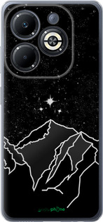 Силиконовый чехол Минималистический горный пейзаж для Infinix Smart 8 Plus - 6438u-3677 изображение 