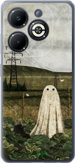Силиконовый чехол Иллюстрация призрак в капусте для Infinix Smart 8 Plus - 6440u-3677 изображение 